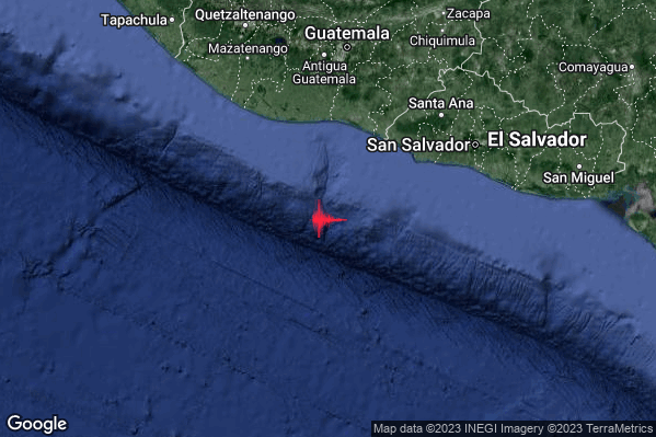 Violento Terremoto M5.7 epicentro Guatemala [Sea] alle 03:10:36 (01:10:36 UTC)