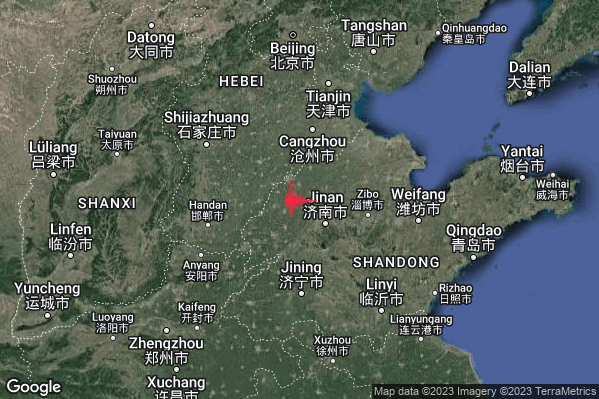 Violento Terremoto M5.7 epicentro Northeastern China [Land: China] alle 20:34:03 (18:34:03 UTC)
