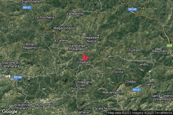 Lieve Terremoto M2.0 epicentro 1 km NE Villalba (CL) alle 12:25:48 (10:25:48 UTC)