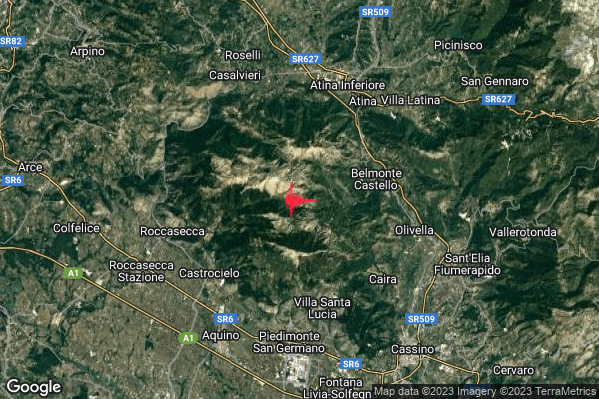Lieve Terremoto M2.1 epicentro 2 km NW Terelle (FR) alle 20:41:47 (18:41:47 UTC)