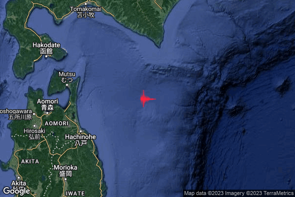 Violento Terremoto M6.0 epicentro Japan [Sea] alle 02:14:34 (00:14:34 UTC)