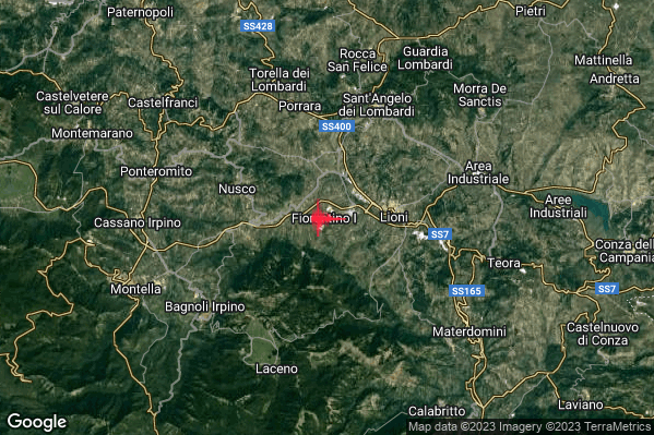 Lieve Terremoto M2.2 epicentro 4 km W Lioni (AV) alle 12:51:29 (10:51:29 UTC)
