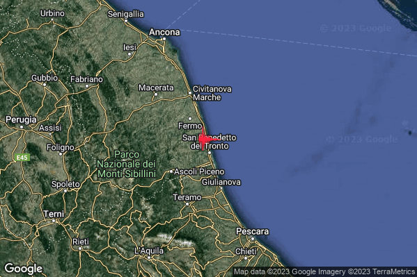 Lieve Terremoto M2.1 epicentro Costa Marchigiana Picena (Ascoli Piceno) alle 08:51:41 (06:51:41 UTC)