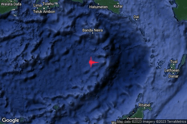 Violento Terremoto M5.9 epicentro Indonesia [Sea] alle 06:34:43 (04:34:43 UTC)