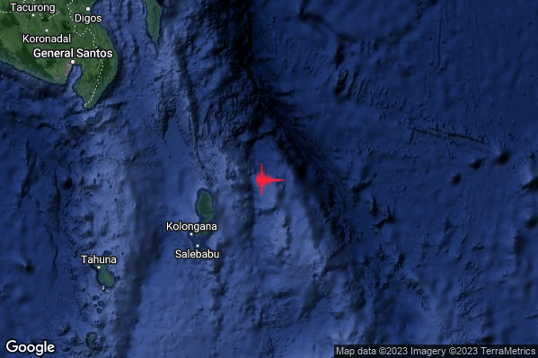 Violento Terremoto M6.0 epicentro Talaud Islands Indonesia [Sea: Indonesia] alle 03:39:46 (01:39:46 UTC)