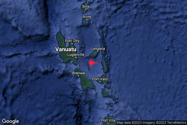 Violento Terremoto M6.0 epicentro Vanuatu Islands [Sea: Vanuatu] alle 16:40:34 (14:40:34 UTC)