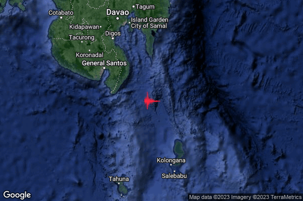 Violento Terremoto M6.3 epicentro Indonesia [Sea] alle 13:21:47 (11:21:47 UTC)