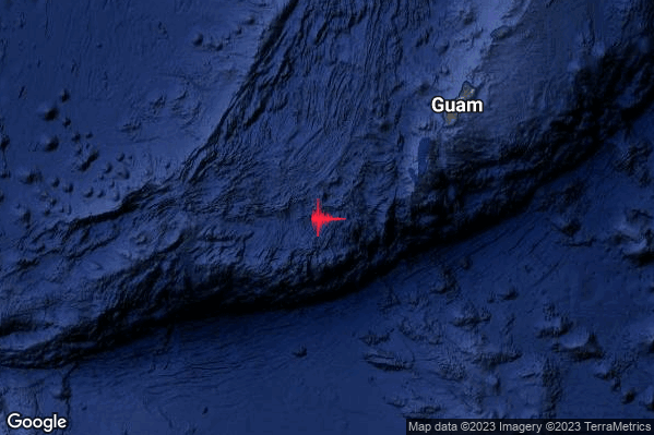 Violento Terremoto M5.8 epicentro Northern Mariana Islands-Guam [Sea] alle 02:04:22 (00:04:22 UTC)