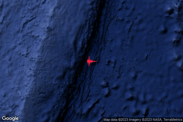 Violento Terremoto M6.1 epicentro New Zealand [Sea] alle 12:10:11 (10:10:11 UTC)