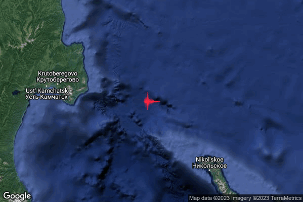 Violento Terremoto M5.8 epicentro Russia [Sea] alle 18:05:16 (16:05:16 UTC)