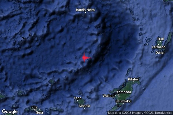 Estremo Terremoto M6.6 epicentro Indonesia [Sea] alle 14:02:07 (13:02:07 UTC)