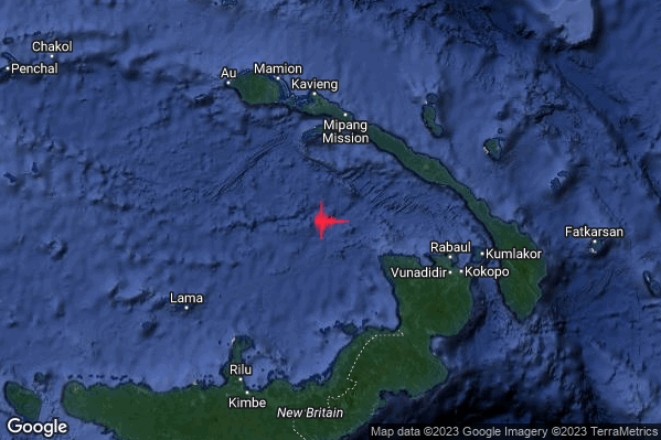 08:43:39 M6.0 epicentro “Papua New Guinea [Sea]”