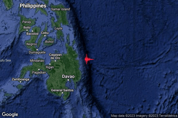 Violento Terremoto M6.0 epicentro Philippines [Sea] alle 15:35:59 (14:35:59 UTC)