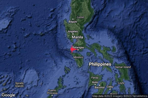 Violento Terremoto M5.8 epicentro Philippines [Sea] alle 09:23:56 (08:23:56 UTC)