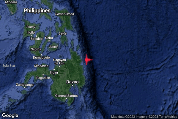 Violento Terremoto M6.0 epicentro Philippines [Sea] alle 14:36:40 (13:36:40 UTC)