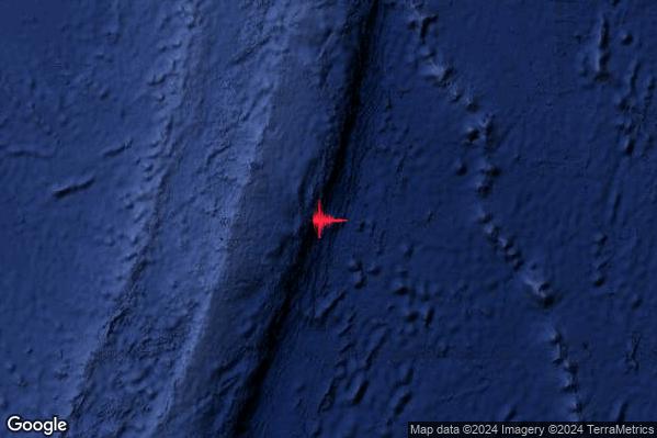 Violento Terremoto M6.3 epicentro New Zealand [Sea] alle 11:57:46 (10:57:46 UTC)