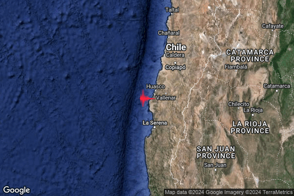 Violento Terremoto M5.9 epicentro Chile (Peruvian point of view) [Sea] alle 02:31:39 (01:31:39 UTC)