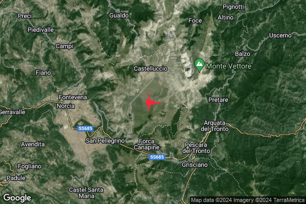Lieve Terremoto M2.0 epicentro 7 km W Arquata del Tronto (AP) alle 02:29:05 (01:29:05 UTC)