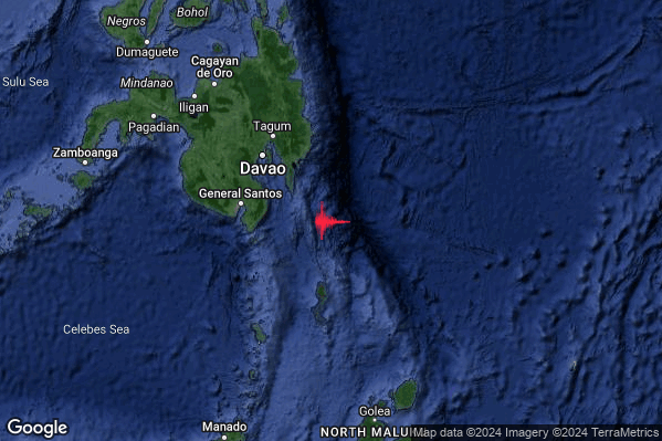 Violento Terremoto M5.9 epicentro Indonesia [Sea] alle 10:11:48 (09:11:48 UTC)