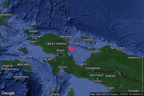 Violento Terremoto M5.9 epicentro Indonesia [Sea] alle 02:02:53 (00:02:53 UTC)