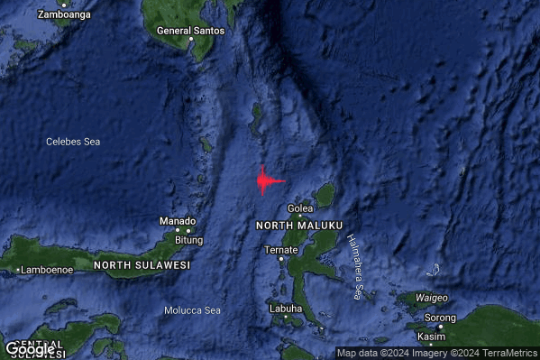 Estremo Terremoto M6.5 epicentro Indonesia [Sea] alle 11:48:04 (09:48:04 UTC)