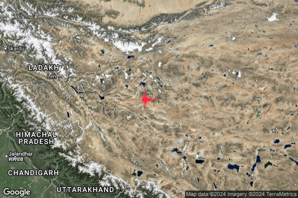 Violento Terremoto M5.7 epicentro China [Land] alle 07:44:41 (05:44:41 UTC)