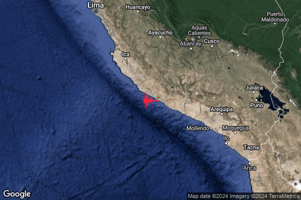 Estremo Terremoto M7.0 epicentro Peru (Peruvian point of view) [Sea] alle 07:36:35 (05:36:35 UTC)