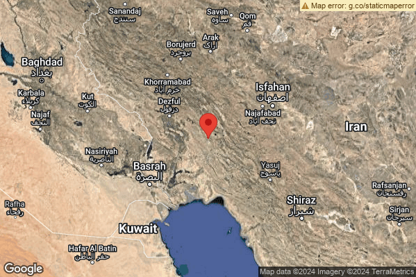 Severo Terremoto M5.6 epicentro Western Iran [Land: Iran] alle 05:02:41 (04:02:41 UTC)