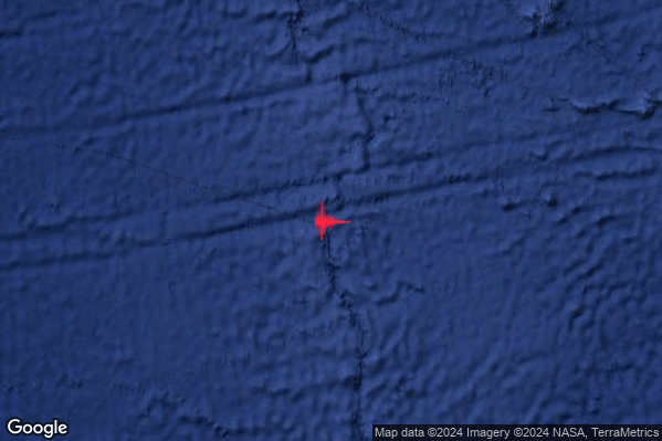 Violento Terremoto M5.8 epicentro Southern Mid-Atlantic Ridge [Sea] alle 18:32:01 (17:32:01 UTC)