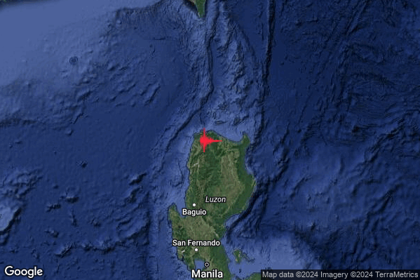 Severo Terremoto M5.5 epicentro Philippines [Land] alle 03:56:19 (02:56:19 UTC)
