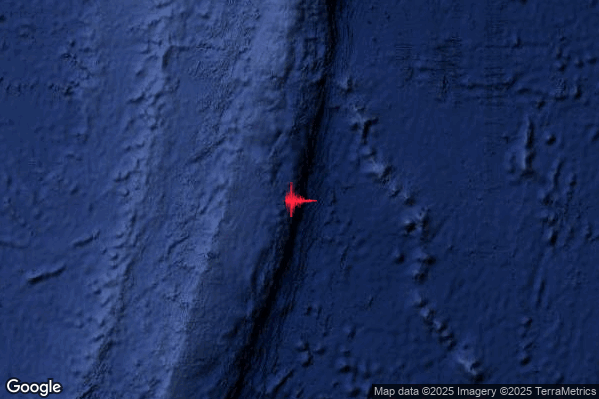 Violento Terremoto M6.1 epicentro New Zealand [Sea] alle 07:52:38 (06:52:38 UTC)