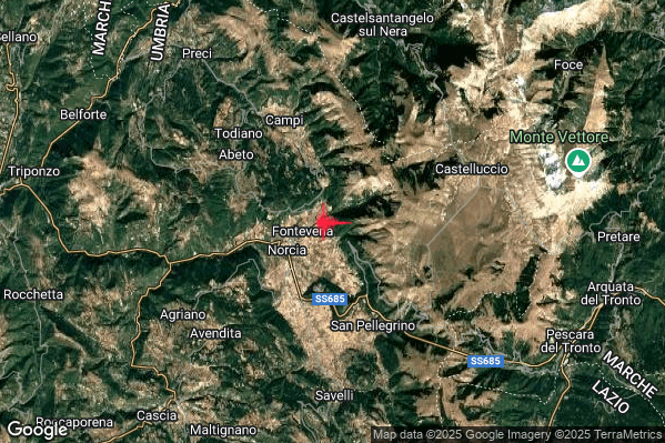 Terremoto 00:48:26 M2.1 epicentro “3 km E Norcia (PG)” Terremoto 00:48:26 M2.1 epicentro “3 km E Norcia (PG)”