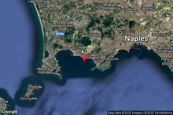 Terremoto 01:25:02 M4.4 epicentro “Campi Flegrei” Terremoto 01:25:02 M4.4 epicentro “Campi Flegrei”