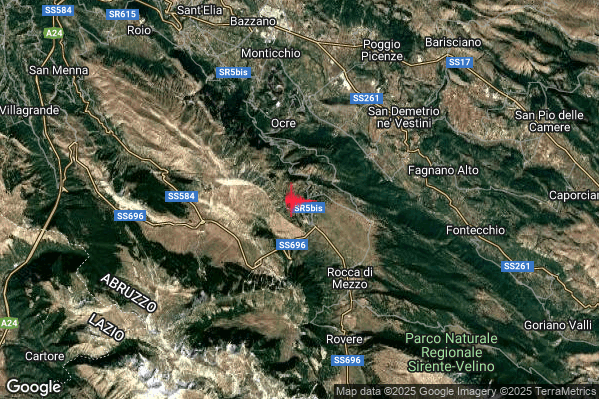 Terremoto 11:35:36 M2.0 epicentro “1 km NW Rocca di Cambio (AQ)” Terremoto 11:35:36 M2.0 epicentro “1 km NW Rocca di Cambio (AQ)”
