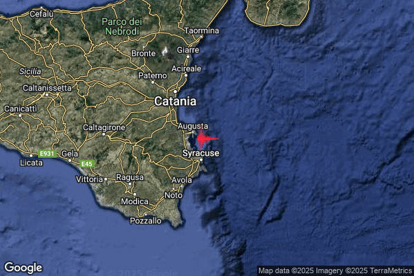 Terremoto 13:07:55 M2.0 epicentro “Costa Siracusana (Siracusa)” Terremoto 13:07:55 M2.0 epicentro “Costa Siracusana (Siracusa)”