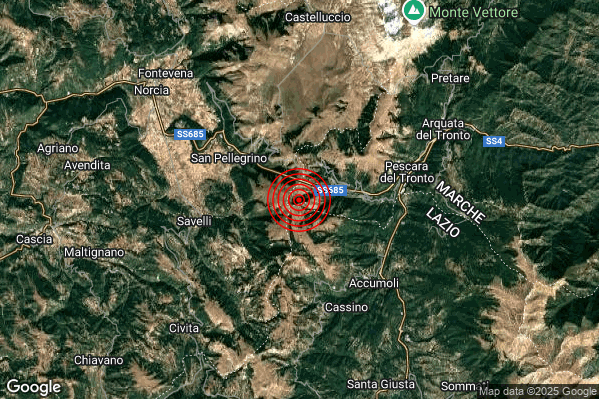 Terremoto 12:32:24 M2.6 epicentro “6 km NW Accumoli (RI)” Terremoto 12:32:24 M2.6 epicentro “6 km NW Accumoli (RI)”