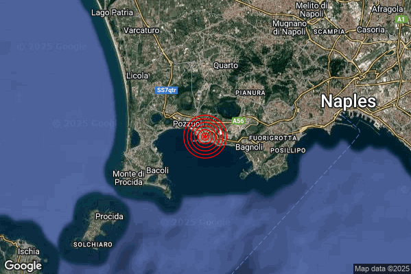 Terremoto 15:01:07 M2.7 epicentro “Campi Flegrei” Terremoto 15:01:07 M2.7 epicentro “Campi Flegrei”