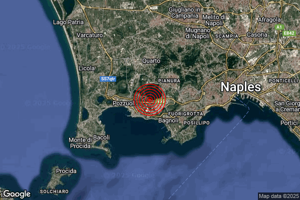 Terremoto 14:23:00 M3.1 epicentro “Campi Flegrei” Terremoto 14:23:00 M3.1 epicentro “Campi Flegrei”