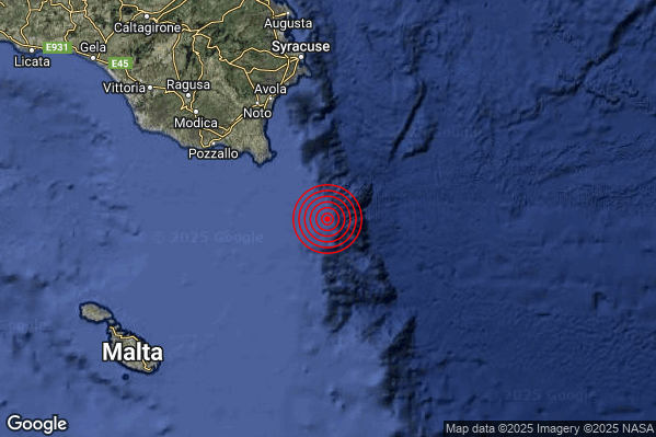 Terremoto 07:35:48 M2.4 epicentro “Costa Siracusana (Siracusa)” Terremoto 07:35:48 M2.4 epicentro “Costa Siracusana (Siracusa)”