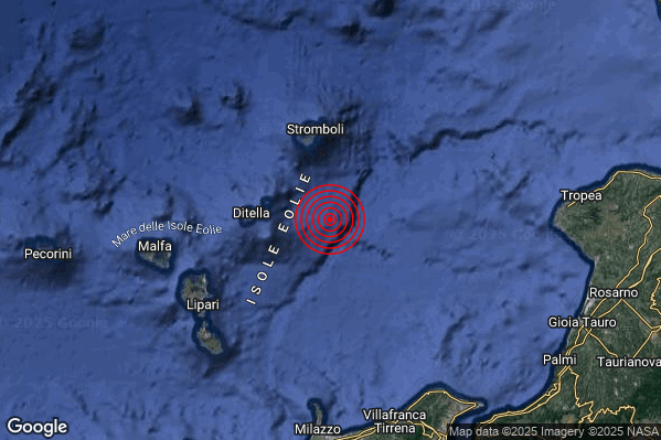 Terremoto 11:01:53 M2.0 epicentro “Isole Eolie (Messina)” Terremoto 11:01:53 M2.0 epicentro “Isole Eolie (Messina)”
