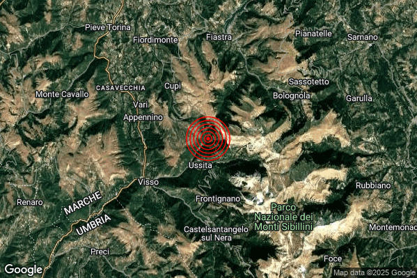 Terremoto 12:10:19 M2.0 epicentro “2 km N Ussita (MC)” Terremoto 12:10:19 M2.0 epicentro “2 km N Ussita (MC)”