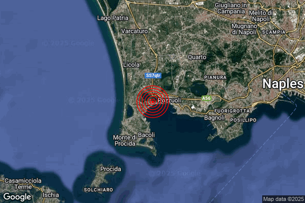 Terremoto 12:44:16 M2.6 epicentro “Campi Flegrei” Terremoto 12:44:16 M2.6 epicentro “Campi Flegrei”