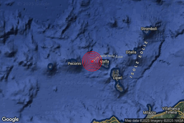 Terremoto 12:16:48 M2.0 epicentro “Isole Eolie (Messina)” Terremoto 12:16:48 M2.0 epicentro “Isole Eolie (Messina)”