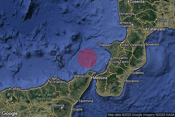 Terremoto 02:25:31 M2.0 epicentro “Tirreno Meridionale (MARE)” Terremoto 02:25:31 M2.0 epicentro “Tirreno Meridionale (MARE)”
