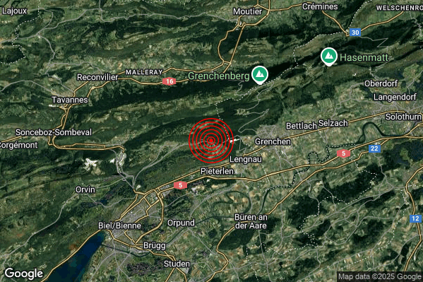Terremoto 06:54:09 M2.2 epicentro “Svizzera (SVIZZERA)” Terremoto 06:54:09 M2.2 epicentro “Svizzera (SVIZZERA)”