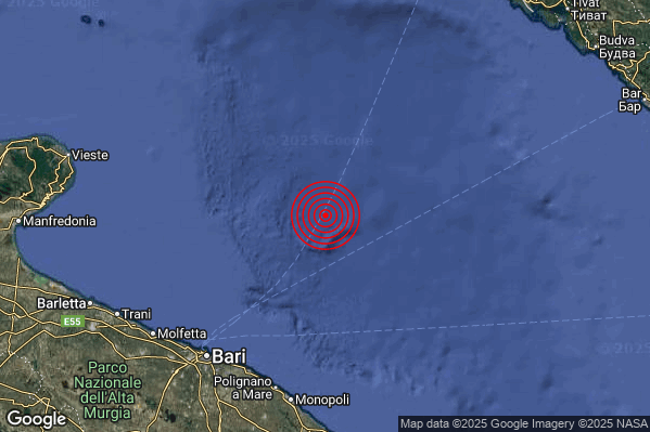 Terremoto 09:46:23 M2.4 epicentro “Adriatico Meridionale (MARE)” Terremoto 09:46:23 M2.4 epicentro “Adriatico Meridionale (MARE)”