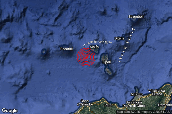 Terremoto 00:54:09 M3.3 epicentro “Isole Eolie (Messina)” Terremoto 00:54:09 M3.3 epicentro “Isole Eolie (Messina)”