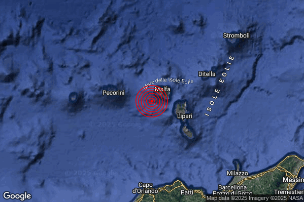 Terremoto 01:00:40 M2.0 epicentro “Isole Eolie (Messina)” Terremoto 01:00:40 M2.0 epicentro “Isole Eolie (Messina)”