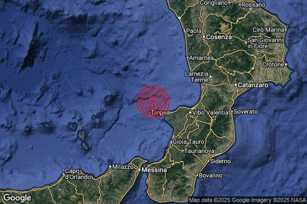 Terremoto 00:19:06 M2.0 epicentro “Costa Calabra sud-occidentale (Catanzaro Vibo Valentia Reggio di Calabria)” Terremoto 00:19:06 M2.0 epicentro “Costa Calabra sud-occidentale (Catanzaro Vibo Valentia Reggio di Calabria)”