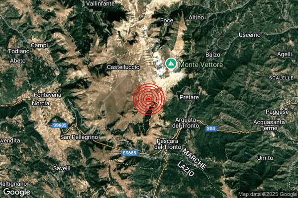 Terremoto 10:51:06 M2.7 epicentro “5 km NW Arquata del Tronto (AP)” Terremoto 10:51:06 M2.7 epicentro “5 km NW Arquata del Tronto (AP)”